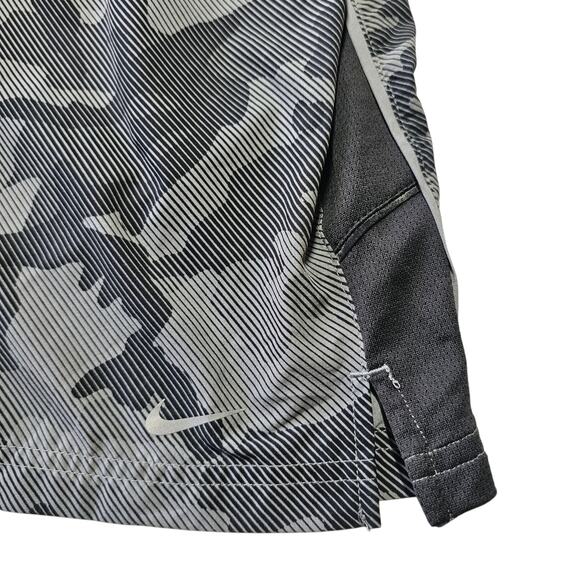 Nike Dri Fit Gray Camo Shorts with Mesh Brief  for Big Kid Size M - Picture 2 of 7
